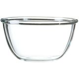 2x Salade schalen/slakommen van glas 24 cm - Schalen en kommen - Keuken accessoires