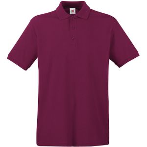 Bordeaux rode polo shirt premium van katoen voor heren - Polo t-shirts voor heren