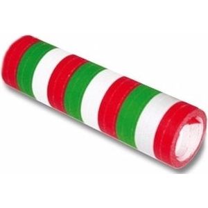 Serpentine rollen groen/rood/wit 4 meter - Italiaanse kleuren