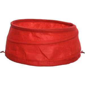 Polyester kerstboomrok rood 68 cm - kerstboomrokken