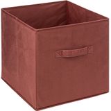 5Five Opbergmand/kastmand - 29 liter - bordeaux rood - 31 x 31 x 31 cm - Vakkenkast manden