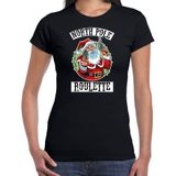Fout Kerstshirt / Kerst t-shirt Northpole roulette zwart voor dames - Kerstkleding / Christmas outfit