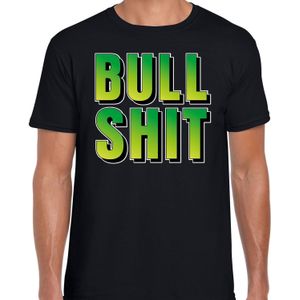 Bullshit cadeau t-shirt zwart heren - Fun tekst /  Verjaardag cadeau / kado t-shirt