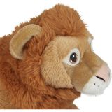 Pluche Bruine Leeuw Liggend Knuffel 60 cm - Leeuwen Wilde Dieren Knuffels - Speelgoed Voor Kinderen