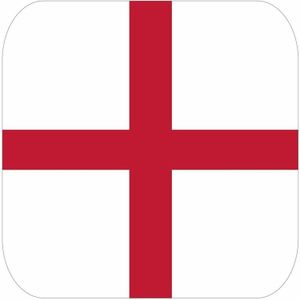 30x Bierviltjes Engelse vlag vierkant - Engeland vlag feestartikelen - Landen decoratie