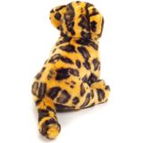Hermann Teddy Knuffeldier Luipaard - zachte pluche stof - premium knuffels - lichtbruin - 27 cm - wilde katten - roofdieren
