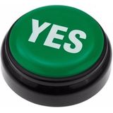 Groene YES buzzer drukknop met geluid - Quiz speelgoed knop - Ja/Nee zeggen