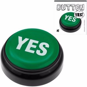 Groene YES buzzer drukknop met geluid - Quiz speelgoed knop - Ja/Nee zeggen