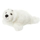 Pluche Kleine Witte Zeehond Pup Knuffel van 16 cm - Dieren Speelgoed Knuffels Cadeau