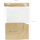 PartyDeco enveloppendoos Cream - Bruiloft - creme/wit - karton - 24 x 24 cm