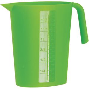 Juypal Schenkkan/waterkan - groen - 1,75 liter - kunststof -L22 x H20 cm
