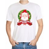 Foute kerst shirt wit - Merry christmas bitches - voor heren
