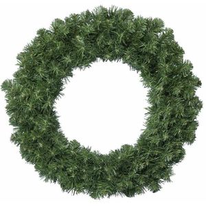 Groene kerstkrans / dennenkrans 60 cm kerstversiering - Dennenkransen/kerstkransen/deurkransen