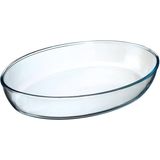 Secret de Gourmet - Ovenschaal ovaal - Transparant glas - 35 x 25 cm