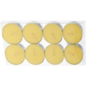 Citronella Waxine Lichtjes/Kaarsjes - 24x - Citrusgeur