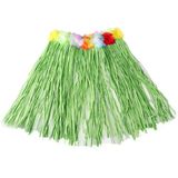2x stuks hawaii verkleed rokje zand kleur rafia 42 cm - Carnaval verkleedkleding