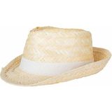 PartyXplosion Verkleed hoedje voor Tropical Hawaii Beach party - Stro hoed - volwassenen - Carnaval