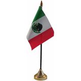 Mexico tafelvlaggetje 10 x 15 cm met standaard