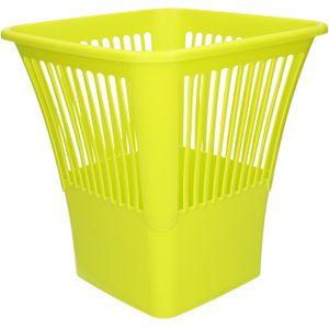 Plasticforte Afvalbak/vuilnisbak/kantoor prullenbak - plastic - groen - 30 cm