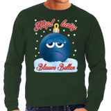 Foute Kerst trui / sweater -  Altijd lastig blauwe ballen / blue balls - groen voor heren - kerstkleding / kerst outfit