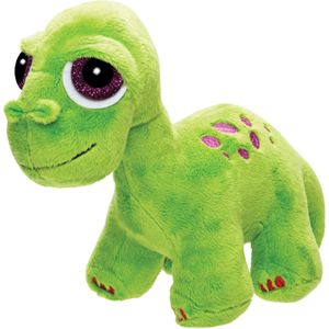 Pluche knuffeldier dinosaurus - Brontosaurus - 21 cm - groen - Dino thema