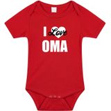 I love oma tekst baby rompertje rood baby jongens en meisjes - Kraamcadeau - Babykleding