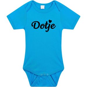 Dotje tekst baby rompertje blauw jongens - Kraamcadeau - Babykleding