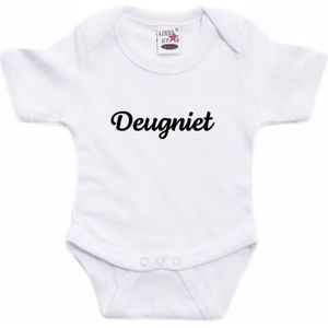 Deugniet tekst baby rompertje wit jongens en meisjes - Kraamcadeau - Babykleding