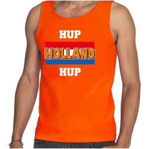 Oranje fan tanktop voor heren - hup Holland hup - Nederland supporter - EK/ WK kleding / outfit