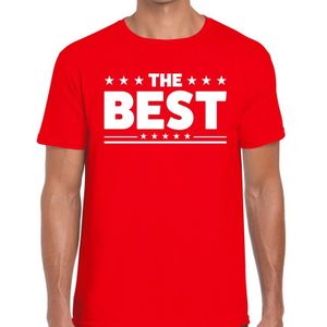 The Best heren shirt rood - Heren feest t-shirts