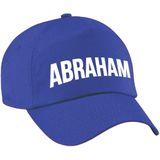 Abraham cadeau pet / baseball cap blauw voor heren - Abraham