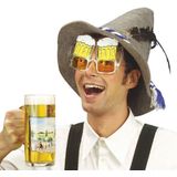 Grijze Beieren zeppelhoed/punthoed voor volwassenen - Oktoberfest/bierfeest feesthoeden