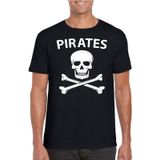 Piraten verkleed shirt zwart heren - Piraten kostuum - Verkleedkleding