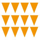 Pakket van 4x stuks oranje vlaggenlijnen slinger 5 meter - EK/WK - Koningsdag oranje supporter artikelen