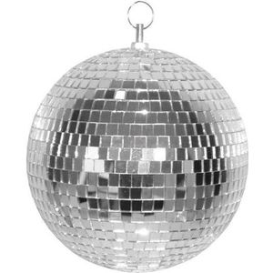 Disco spiegel bal zilver 30 cm