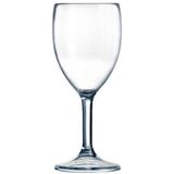 1x stuks perfect wijnglas SAN hard kunststof 300 ml per stuk - Onbreekbare camping/picknick glazen