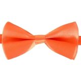 3x Oranje verkleed vlinderstrikjes 14 cm voor dames/heren - Oranje thema Koningsdag/voetbal - Vlinderstrikken/vlinderdassen met elastieken sluiting