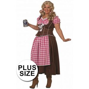 Grote maten Oktoberfest jurk / dirndl voor dames
