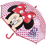 Disney Minnie Mouse - paraplu - voor kinderen - rood - D71 cm