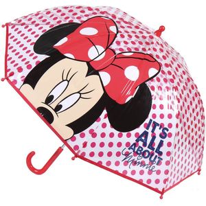 Disney Minnie Mouse - paraplu - voor kinderen - rood - D71 cm