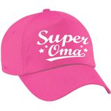 Super oma cadeau pet / baseball cap roze voor volwassenen -  kado voor oma