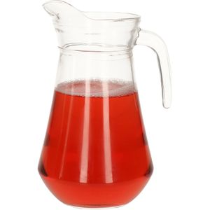 Schenkkan/Sapkan/waterkan/Limonade karaf van glas 1,6 liter van 24 x 14 cm