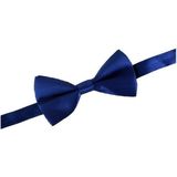 3x Blauwe verkleed vlinderstrikjes 12 cm voor dames/heren - Blauw thema verkleedaccessoires/feestartikelen - Vlinderstrikken/vlinderdassen met elastieken sluiting