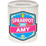 Kinder spaarpot voor Amy - keramiek - naam spaarpotten