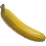 Kunstfruit decofruit - banaan/bananen - ongeveer 18 cm - geel - namaak fruit