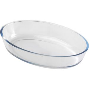 Chef Traiteur Ovenschaal van borosilicaat glas - ovaal - 0.7 Liter - 21 x 14 x 5 cm