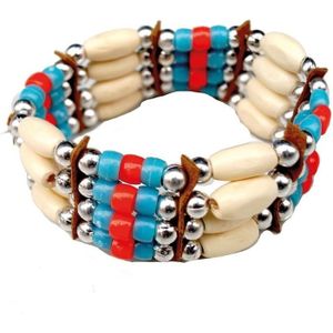 Indianen thema verkleed armband - Carnaval spullen/accessoires voor een Indianen kostuum/jurk/outfit