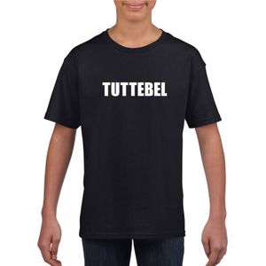 Tuttebel tekst t-shirt zwart meisjes