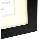 3x stuks houten fotolijst zwart geschikt voor een foto van 20 x 20 cm of 30 x 30 cm