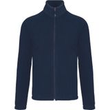Kariban Fleece vest - navy blauw - rits - warme winter sweater - trui - heren - polyester
